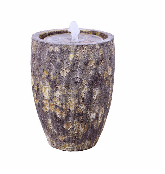 Virtue 50cm Ceramic Bair rustic grey Water Feature (10m Cable).