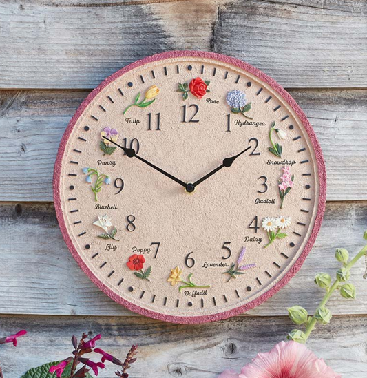 12in Flora Wall Clock