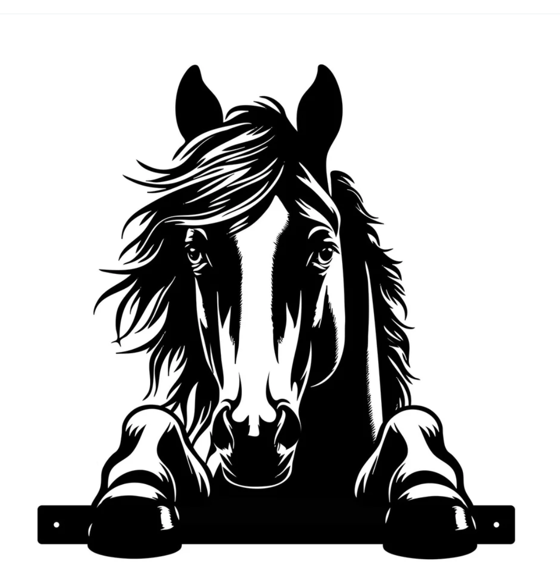 Peeking Horse