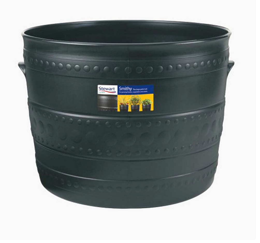Smithy Patio Tub, Gun Metal - 35cm
