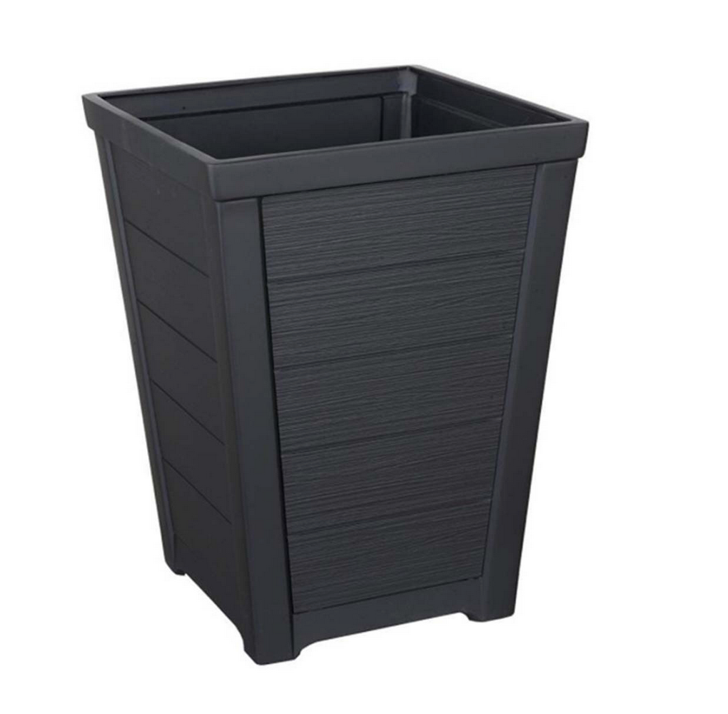 Stewart Garden Taper Low Planter, Anthracite - 31cm