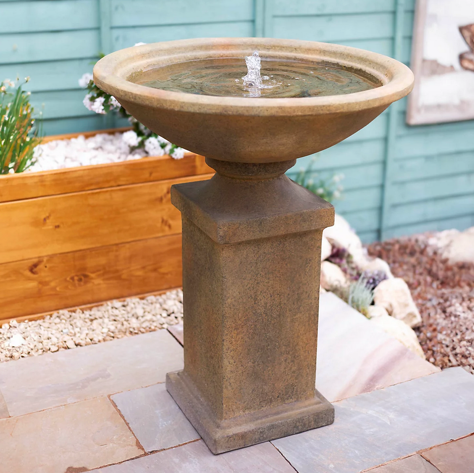 Roman Pedestal Self-Contained Water Fountain