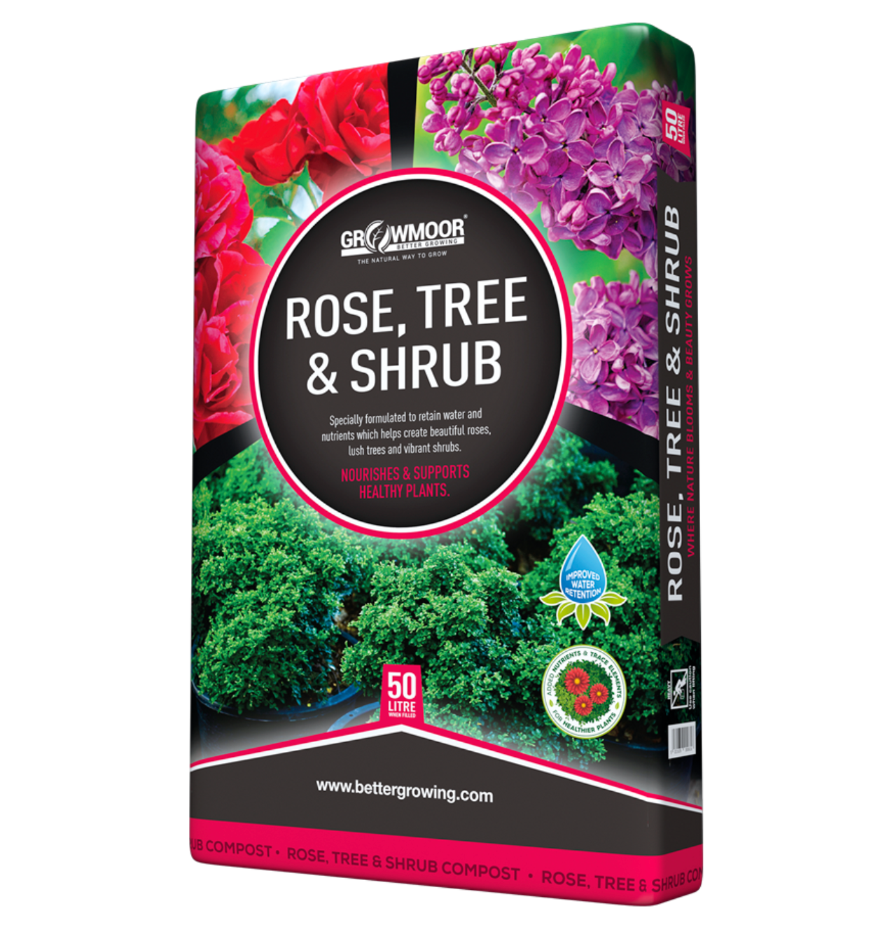 Growmoor Rose, Tree and Shrub 50L