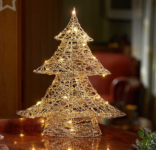 60cm Gold Wonder Weave Tree