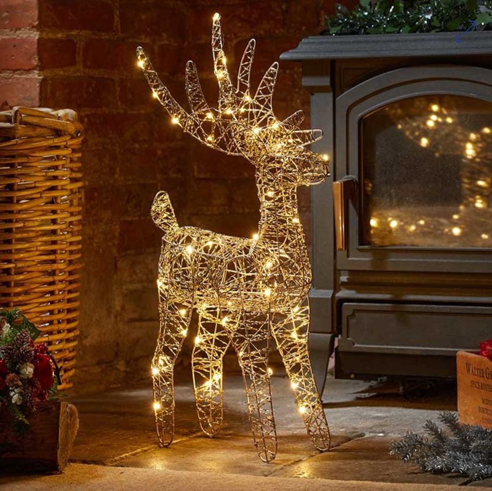 Gold Weave Wonder Deer 43cm