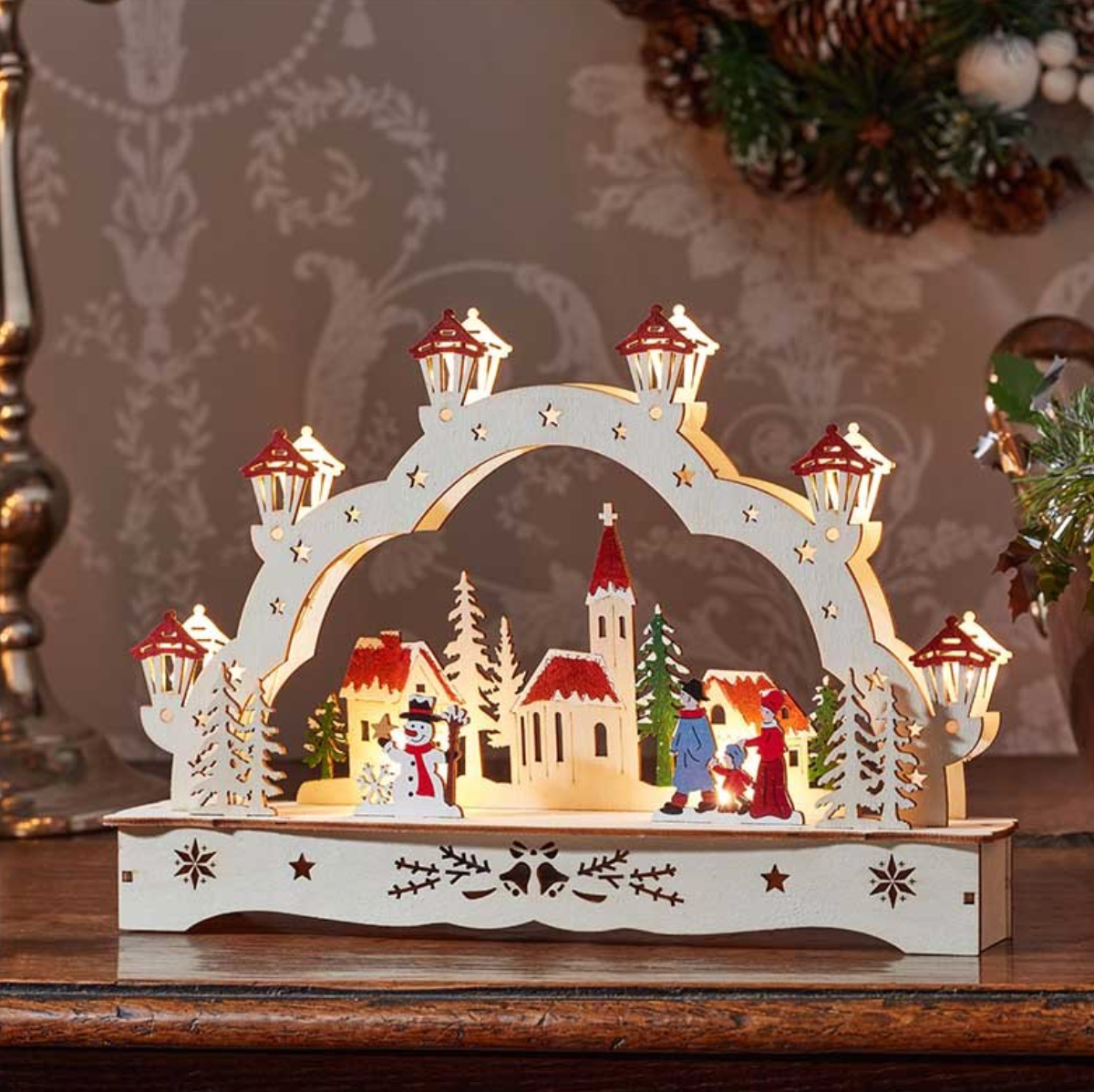 Inlit Festive Village