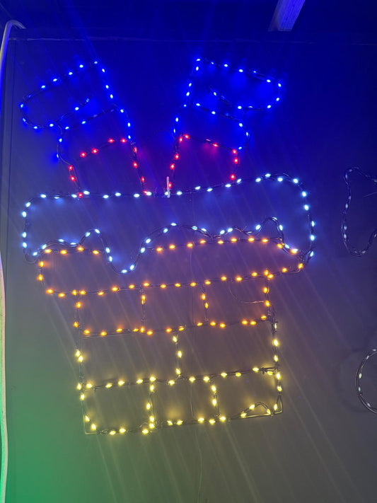 Santa Chimney 60cm Flexibrights. Light Sculpture. 223 LED's.