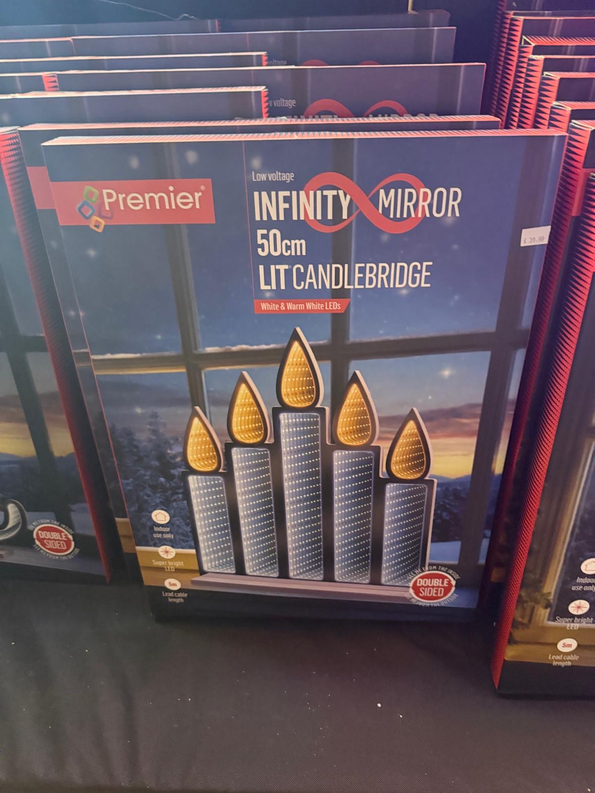 Infinity Mirror 50cm Candlebridge. Double Sided. Indoor use.