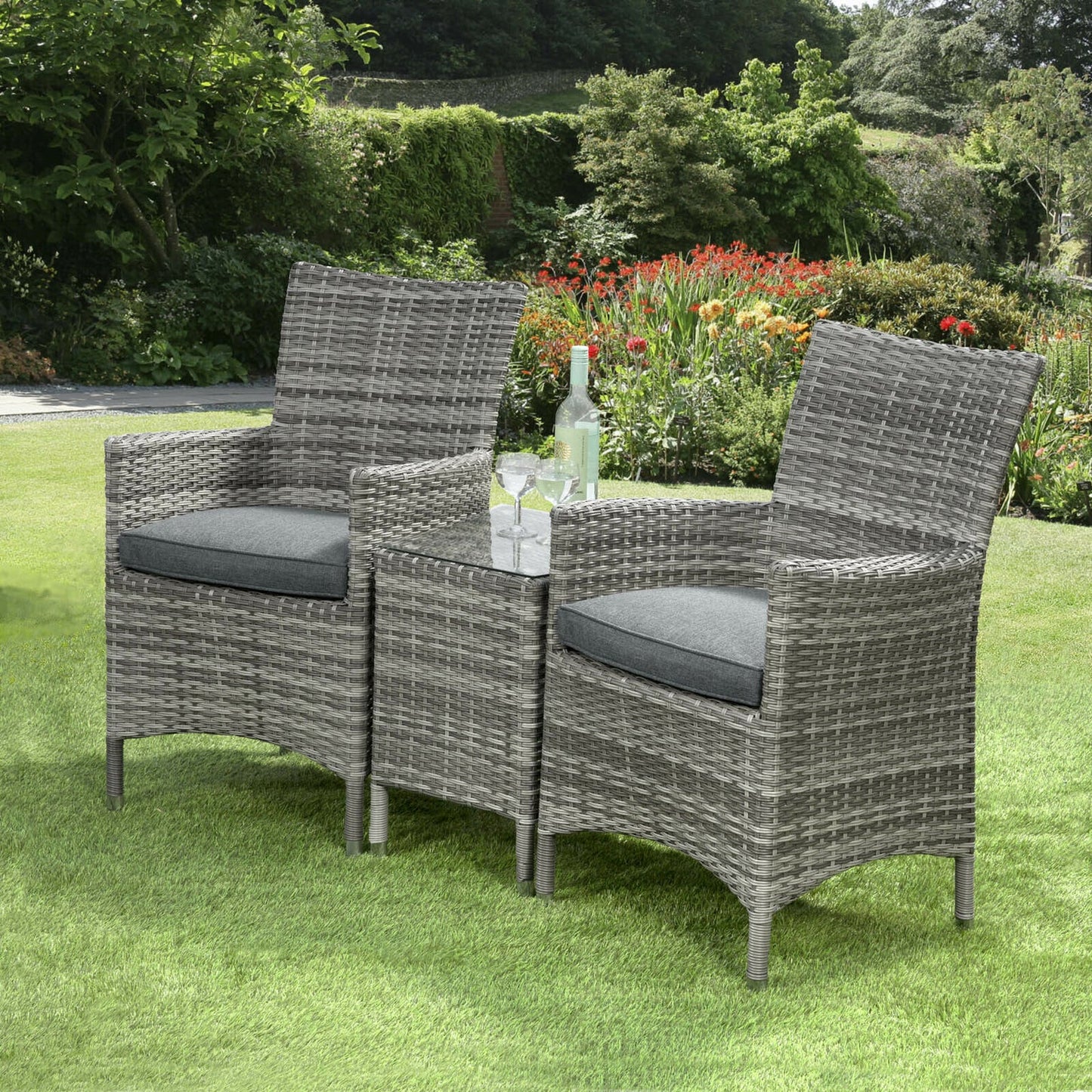 Sarasota 2 Seat Companion Set in Grey. Ready Now.