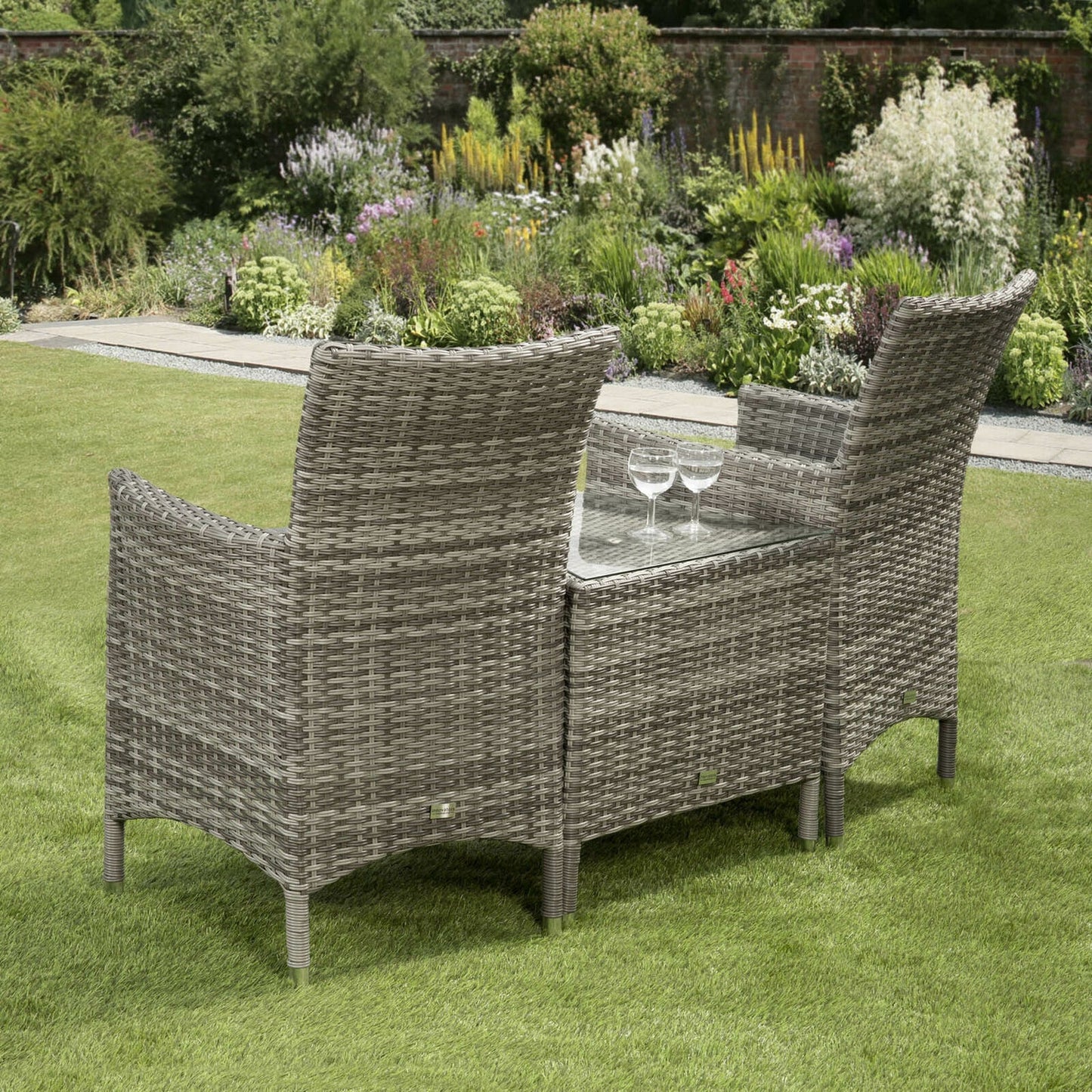 Sarasota 2 Seat Companion Set in Grey. Ready Now.